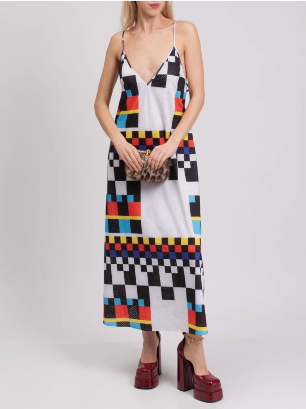 OFF-WHITE by Virgil Abloh perforated midi dress XS